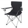 (4 PACK)Basic Quad Folding Camp Chair with Cup Holder, Black