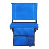 VEVOR Stadium Seat, Folding Bleacher Seat with Back Support & Thick Cushion, Padded Stadium Seats for Bleacher Includes Shoulder Strap, Hooks