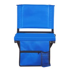 VEVOR Stadium Seat, Folding Bleacher Seat with Back Support & Thick Cushion, Padded Stadium Seats for Bleacher Includes Shoulder Strap, Hooks