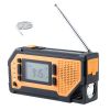 Emergency Weather Radio, 2000mAh Battery, FM/AM/WB/NOAA Alert Solar Hand Crank Emergency Radio, with USB Charging Cable, SOS Alarm and Flashlight