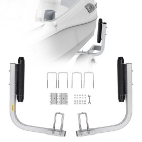 VEVOR Boat Trailer Guide, 2PCS Adjustable Short Bunk Guide-Ons, Hardened Steel Trailer Guide Poles with Soft Cushion, Heavy Duty Roller Guide Design