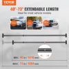 KFFKFF Cargo Stabilizer, Adjustable Truck Bed Bar from 40" to 73", Robust Steel Load Bar with 220 lbs Limit, Cargo Stop Bar for Pickup Truck Bed, SUV