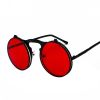 Fashion Vintage Steampunk Sunglasses Retro Round Metal Sun Glasses for Men and Womes
