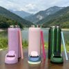 304 stainless steel outdoor sports water bottle, portable and leak-proof, suitable for daily travel, mountain climbing and fitness activities, etc