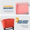 Alpcour Folding Reclining Stadium Seat with Back Support for Bleachers